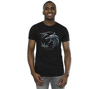 Absolute Cult Netflix Men's The Witcher Smoking Wolf T-Shirt Black XX-Large