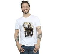 Absolute Cult Netflix Men's The Witcher Smoking Wolf T-Shirt White X-Large