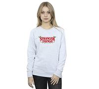 Absolute Cult Netflix Women's Stranger Things Christmas Lights Sweatshirt Sport Grey Medium
