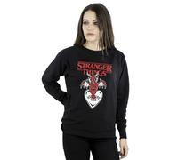 Absolute Cult Netflix Women's Stranger Things Hellfire Club Sweatshirt Black Medium