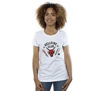Absolute Cult Netflix Women's Stranger Things Hellfire Club T-Shirt White XX-Large
