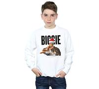 Absolute Cult Notorious Big Boys Biggie Christmas Hat Sweatshirt White 12-13 Years