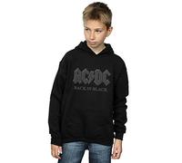 Absolute Cult Official Licensed AC/DC Back in Black Boys' Hoodie - Iconic rock band merch, warm fleece interior, durable print, UK - Machine Washable - Officially Licensed