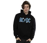 Absolute Cult Official Licensed AC/DC Back In Black Hoodie - Men's Official Band Merch, Premium Cotton Blend, Soft Inside, UK - Machine Washable - Officially Licensed - Unisex