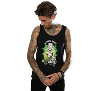 Absolute Cult Official Licensed Batman TV Series The Riddler Time for a Riddle Vest Men's - Iconic DC Comics design, premium fabric, durable print, UK - Machine Washable - Unisex Black