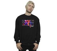Absolute Cult Official Licensed Linkin Park New Divide Men's Sweatshirt - Soft Fleece Crew Neck Sweatshirt, Front Graphic Print, Warm Jumper, Fan Gift, Available in Multiple UK Sizes Black