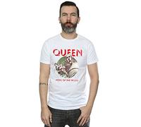 Absolute Cult Official Licensed Queen News of the World Men's T-Shirt - Classic Band Tee, Soft Cotton, Comfortable Everyday Wear, UK - Machine Washable - Officially Licensed