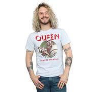 Absolute Cult Official Licensed Queen News of the World Men's T-Shirt - Classic Band Tee, Soft Cotton, Comfortable Everyday Wear, UK - Machine Washable - Officially Licensed