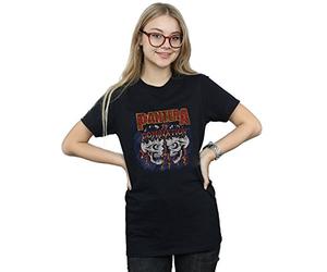 Absolute Cult Pantera Women's Skull Domination Boyfriend Fit T-Shirt Black Medium