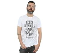 Absolute Cult Peaky Blinders Men's Horse and Cart T-Shirt White XX-Large