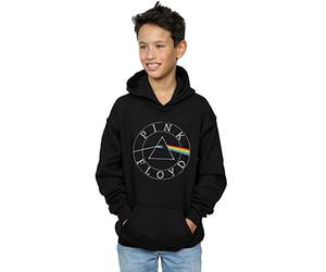 Absolute Cult Pink Floyd Boys Prism Circle Logo Hoodie Black 7-8 Years