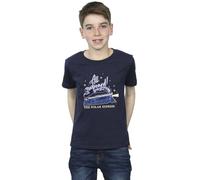 Absolute Cult Polar Express Boys All Aboard T-Shirt Navy Blue 9-11 Years