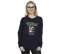 Absolute Cult Polar Express Women's Bell Still Ring Sweatshirt Navy Blue Medium
