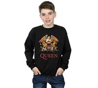Absolute Cult Queen Boys Crest Logo Sweatshirt Black 12-13 Years