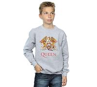 Absolute Cult Queen Boys Crest Logo Sweatshirt Sport Grey 9-11 Years