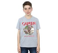 Absolute Cult Queen Boys News of The World T-Shirt Sport Grey 9-11 Years