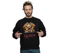 Absolute Cult Queen Men's Crest Logo Sweatshirt Black Large