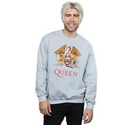 Absolute Cult Queen Men's Crest Logo Sweatshirt Sport Grey Medium