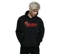 Absolute Cult Queen Men's News Of The World Logo Hoodie Black X-Large