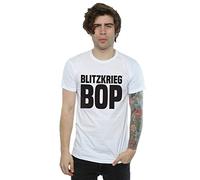 Absolute Cult Ramones Men's Blitzkrieg Bop T-Shirt White X-Large