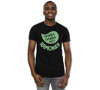 Absolute Cult Ramones Men's Gabba Gabba Hey T-Shirt Black X-Large