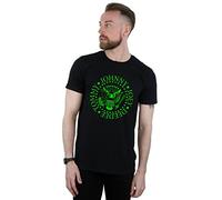 Absolute Cult Ramones Men's Green Seal T-Shirt Black XX-Large