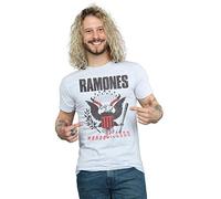 Absolute Cult Ramones Men's Mondo Bizarro Tour 92 T-Shirt Sport Grey XXXX-Large