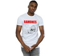 Absolute Cult Ramones Men's Rockaway Beach T-Shirt White Large