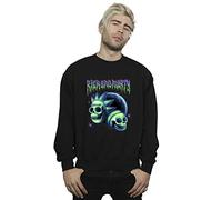 Absolute Cult Rick and Morty Men's Space Skull Sweatshirt Black Medium