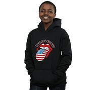 Absolute Cult Rolling Stones Boys American Flag Hoodie Black 7-8 Years