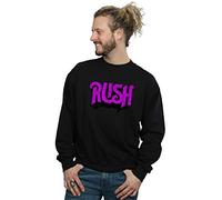 Absolute Cult Rush Men's Distressed Logo Sweatshirt Black Medium