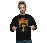 Absolute Cult Rush Men's Sunburst Star Sweatshirt Black XXXX-Large