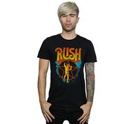 Absolute Cult Rush Men's Sunburst Star T-Shirt Black Large