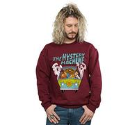 Absolute Cult Scooby Doo Men's Mystery Machine Sweatshirt Burgundy Large