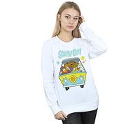 Absolute Cult Scooby Doo Women's Mystery Machine Group Sweatshirt White Medium