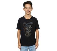 Absolute Cult Slash Boys Guitar Snake T-Shirt Black 9-11 Years