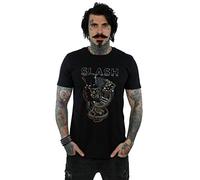 Absolute Cult Slash Men's Guitar Snake T-Shirt Black X-Large