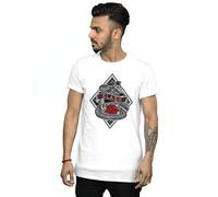 Absolute Cult Slash Men's Rose Snake T-Shirt White Medium