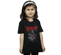 Absolute Cult Slipknot Girls Shattered Glass T-Shirt Black 5-6 Years