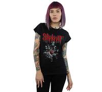 Absolute Cult Slipknot Women's Shattered Glass T-Shirt Black X-Large