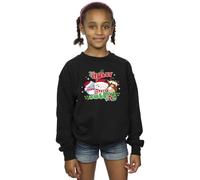 Absolute Cult Squishmallows Girls Holly Jolly Sweatshirt Black 7-8 Years