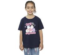 Absolute Cult Squishmallows Girls Joy to The Squish T-Shirt Navy Blue 9-11 Years