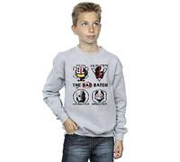 Absolute Cult Star Wars: Bad Batch Boys Clone Force 99 Sweatshirt Sport Grey 9-11 Years