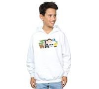 Absolute Cult Star Wars Boys Character Logo Hoodie White 9-11 Years
