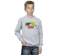 Absolute Cult Star Wars Boys Comic Strip Luke And Vader Sweatshirt Sport Grey 12-13 years