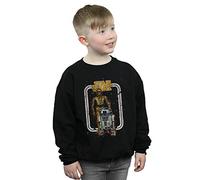 Absolute Cult Star Wars Boys R2-D2 And C-3PO Vintage Sweatshirt Black 5-6 Years
