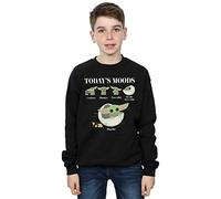 Absolute Cult Star Wars Boys The Mandalorian The Child Christmas Sweatshirt Black 5-6 Years