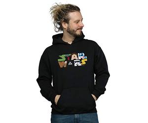 Absolute Cult Star Wars Men's Character Logo Hoodie Black Large