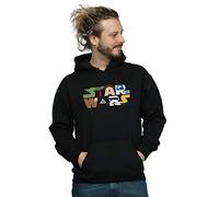 Absolute Cult Star Wars Men's Character Logo Hoodie Black X-Large