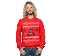 Absolute Cult Star Wars Men's Christmas Darth Vader Fair Isle Sweatshirt Red XXXXX-Large